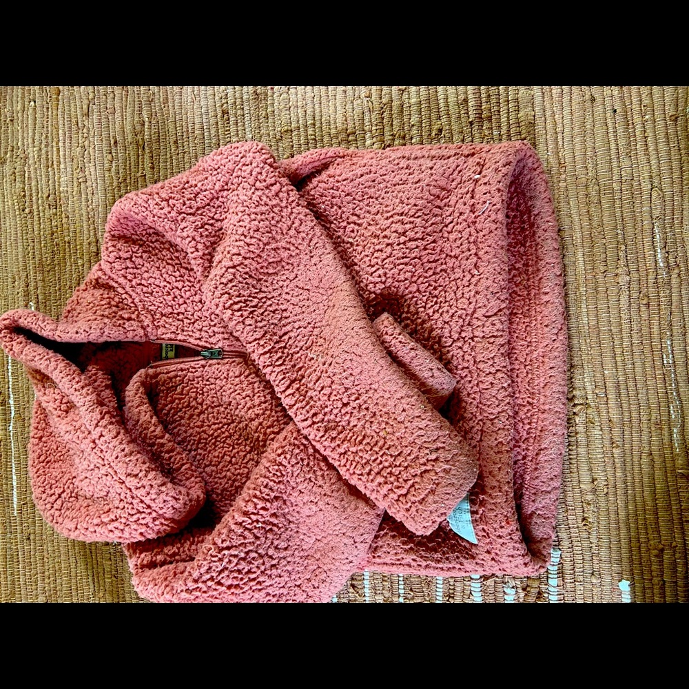 Pink fluffy sweater